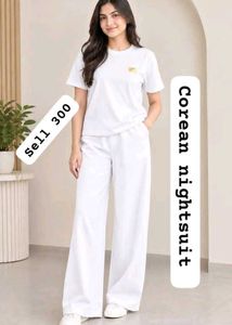 Comfortable Black Korean Nightsuit