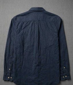 Men's Navy Blue Printed Casual Shirt