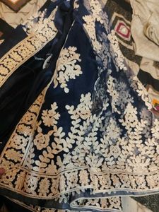havy Elegant Navy Embroidered Kurta Set