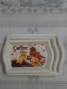 Coffee Time Serving Trays Set of 3