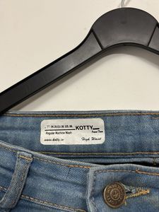 Light Blue Denim Straight Leg Jeans