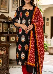 New Traditional Indian Kurta Set with Dupatta