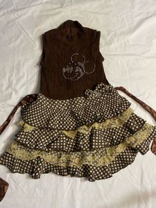 Harajuku baby doll layered mini dress