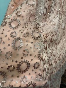 Elegant Peach Ethnic Gown