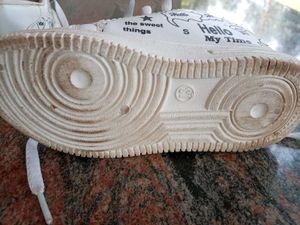 White Casual Sneakers with Cute Graphics