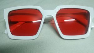 TRENDY white Frame Fiber GOGGLES, Tag IS Not There So LIKE NEW, otherwise Totally Unused