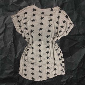Women's Star Print Tunic Top
