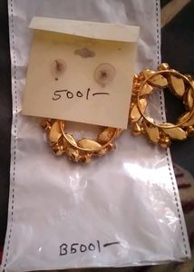 Earrings Golden Color