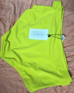 Neon Green High-Waisted Briefs-New with Tags