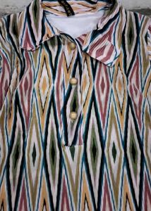 OFF - Boho Diamond Print Shirt Dress