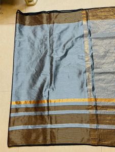Elegant Grey Saree with Blouse