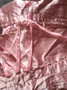 Pink Satin Cocktail Dress