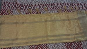 Elegant Golden Saree 💃💃