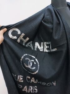 Soft Warm Sequine Logo Big Size Shawl
