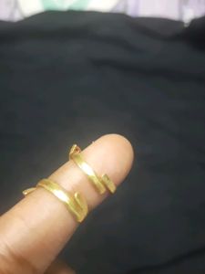 New 92.5 Gold Plated Ruby Silver Rings Or Toe
