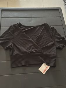 Cute V-Neck Cropped Top (Never Worn)
