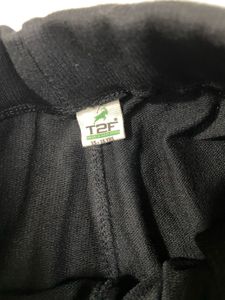 Black Joggers with "Go One Step Further" Print