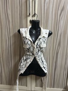 Lace Shirt Cardigan