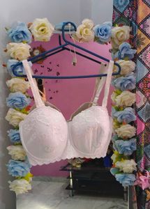 Elegant White Lace Bra