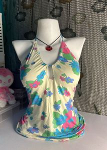 Floral Halterneck Dress