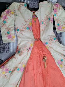 Embroidered Ethnic Gown with Jacket