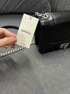 Black Chain Strap Crossbody Bag