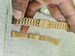 Vintage hmt Watch Bands 18mm - 2 Gold, 1 Silver