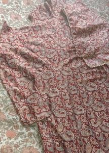 long gown with dupata