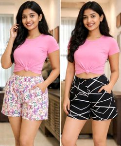women's Playful Butterfly Print Shorts