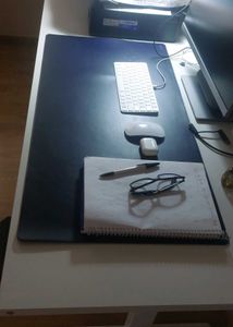 Large Navy Blue Desk Pad Mat