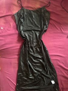 croc pattern dress