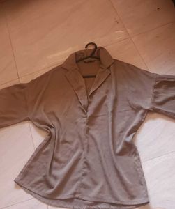 Oversized Collared Tunic Top