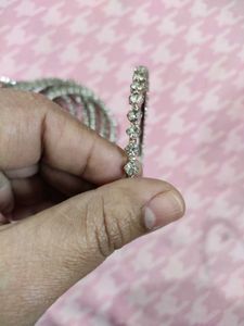 Beautiful Set Of 8 AD Studded Bangles