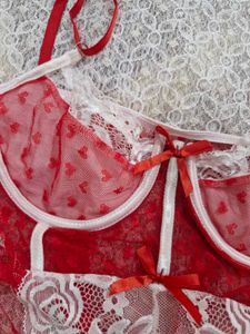 Lace Heart Detail Teddy Lingerie