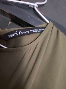 Pleated Midi Dress