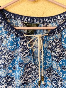 Stylish Blue Printed Kurta