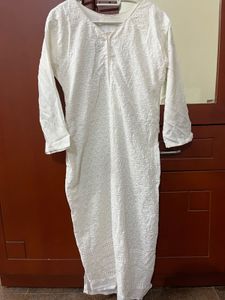 White Cotton Kurta