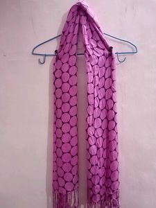 Pretty Pink Polka Dot Scarf/Stole