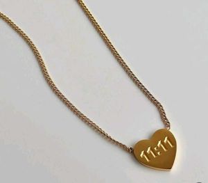 11:11 Heart Pendant Necklace