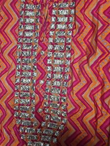 Embellished Pink &amp; Orange Kurta