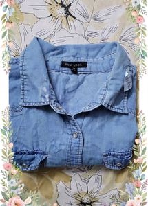 Classic Light Wash Denim Shirt