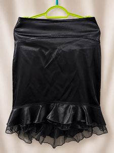 Black Ruffled Skirt