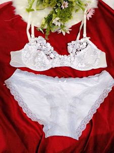 very sexy floral embroidery bra with brief