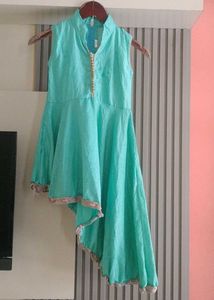 Stylish Teal Asymmetrical Kurta