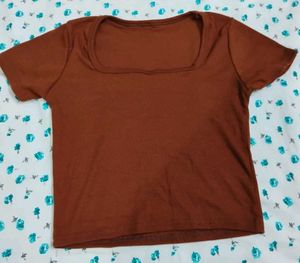 Ribbed Square Neck Top