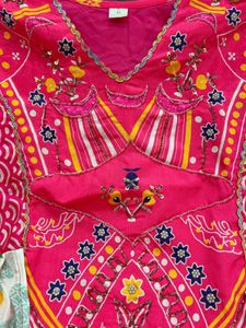 Beautiful Pink &amp; Yellow Floral Dress