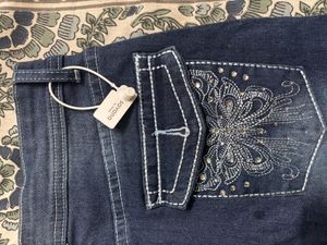 Y2k Classic Blue Denim Mini Skirt with embroidery