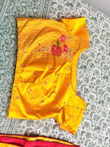 Vibrant Yellow Embroidered Lehenga Choli Set