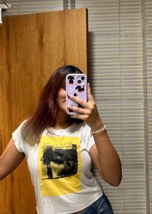 SALE - Graphic Print White T-Shirt