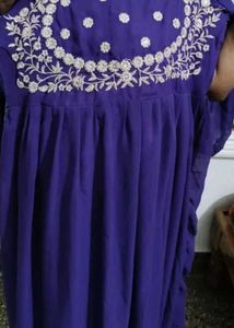 Elegant Purple Anarkali Kurta with Dupatta
